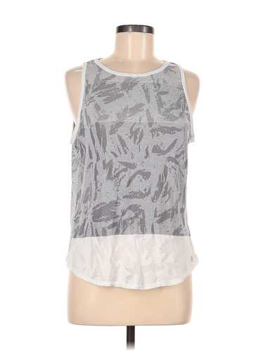 Fabletics Women Gray Sleeveless T-Shirt M