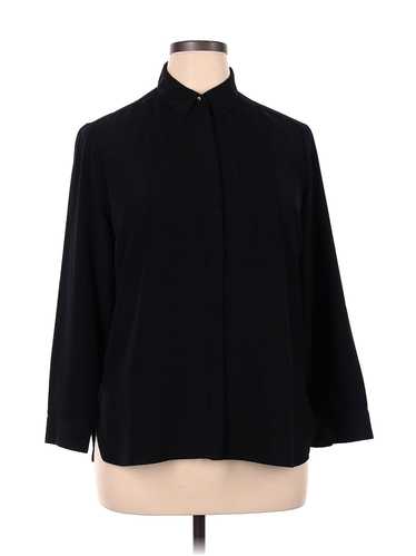 Talbots Women Black Long Sleeve Blouse XL Petites - image 1