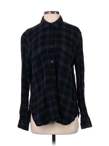 Madewell Women Black Long Sleeve Button-Down Shirt