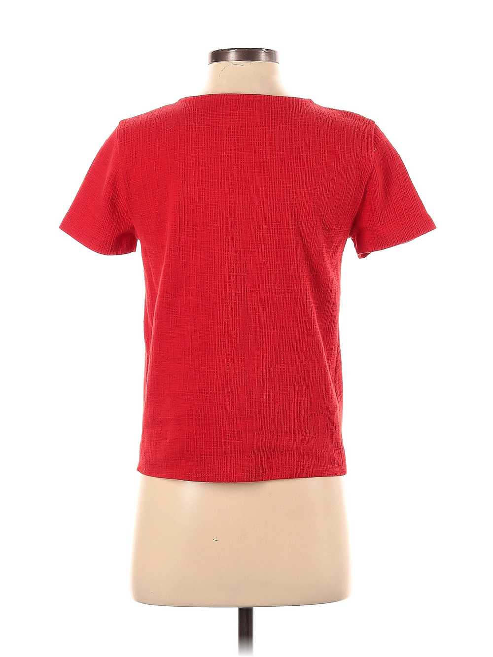 J.Crew Factory Store Women Red Short Sleeve Top XS - image 2