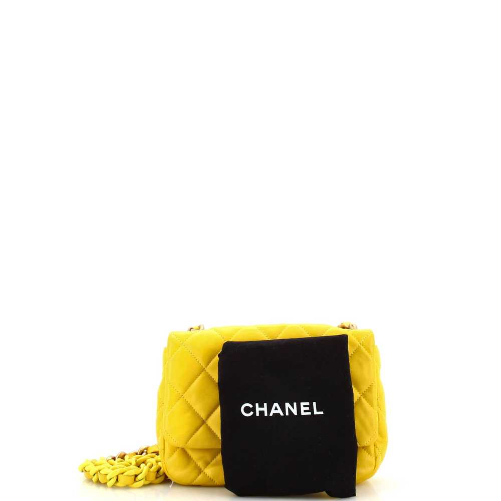 Chanel Lacquered Metal CC Flap Bag Quilted Lambsk… - image 2