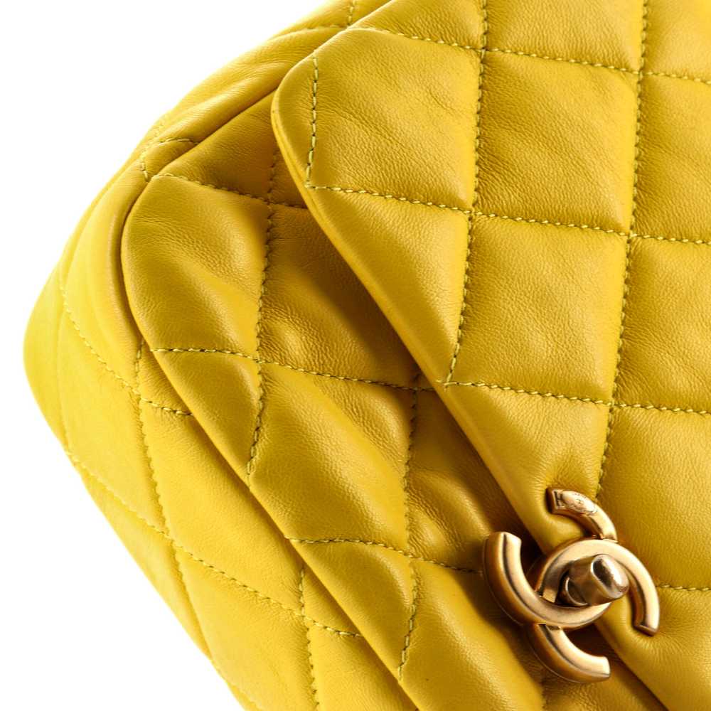 Chanel Lacquered Metal CC Flap Bag Quilted Lambsk… - image 7