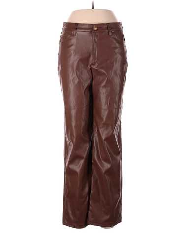 Madden nyc Women Brown Faux Leather Pants 9