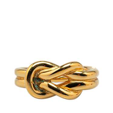 Gold Hermès Atame Scarf Ring