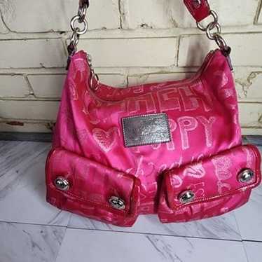 Like New Rare Rare Coach Poppy Storypatch Pink Sh… - image 1