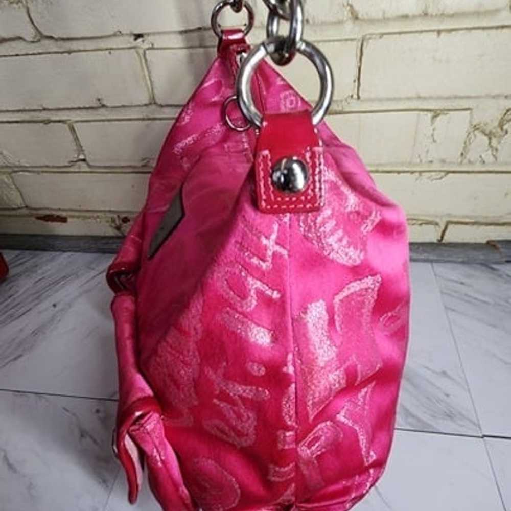 Like New Rare Rare Coach Poppy Storypatch Pink Sh… - image 3