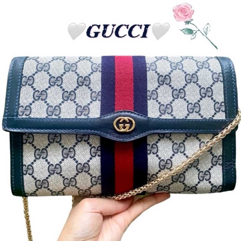 ❤️Auth❤️RARE VTG GG Monogram Supreme Interlocking… - image 1