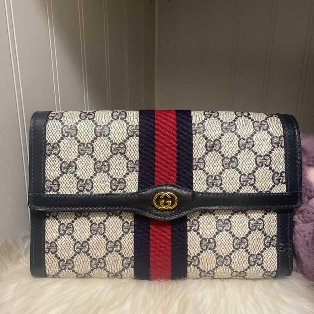 ❤️Auth❤️RARE VTG GG Monogram Supreme Interlocking… - image 2