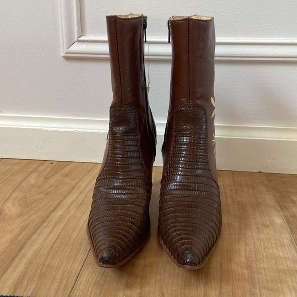 NWOT Lady Canelo Cowgirl Western Ankle Python Boo… - image 3