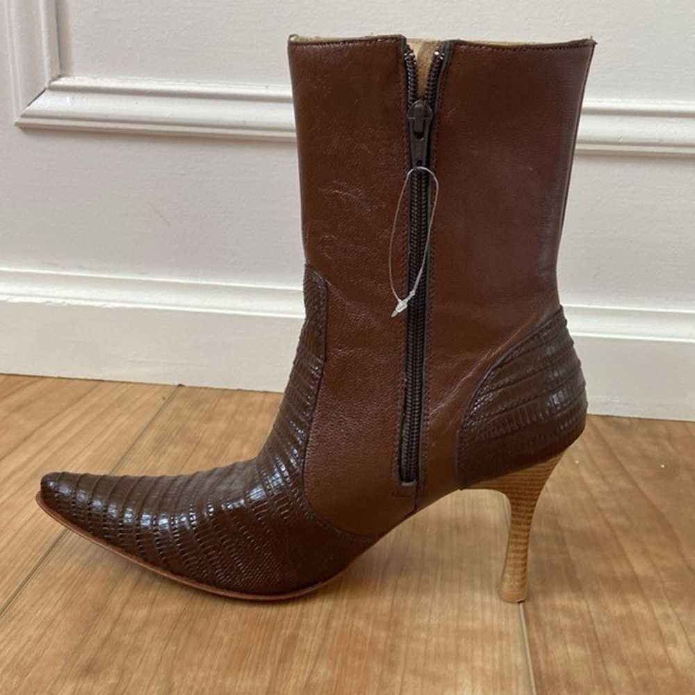 NWOT Lady Canelo Cowgirl Western Ankle Python Boo… - image 9