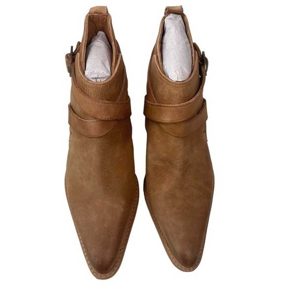 NEW Free People Back Loop Ankle Boots in Tan Leat… - image 2