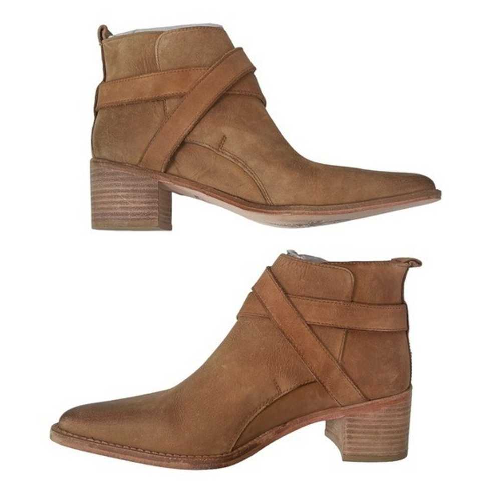 NEW Free People Back Loop Ankle Boots in Tan Leat… - image 6