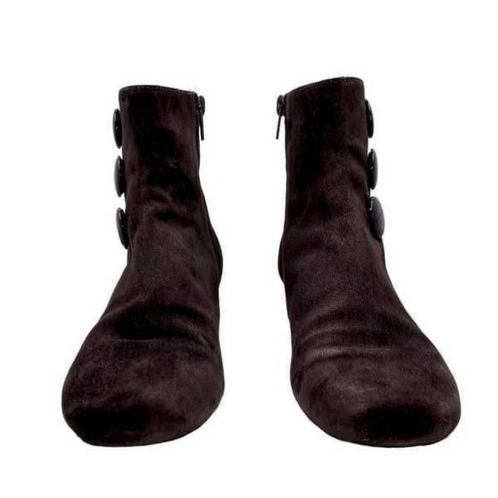 Van Eli Moony brown suede wedge heel ankle boots - image 5