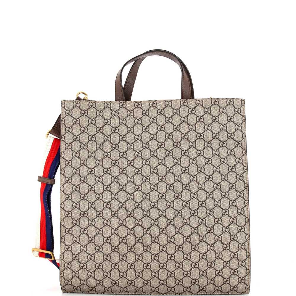 GUCCI Convertible Soft Open Tote Printed GG Coate… - image 3