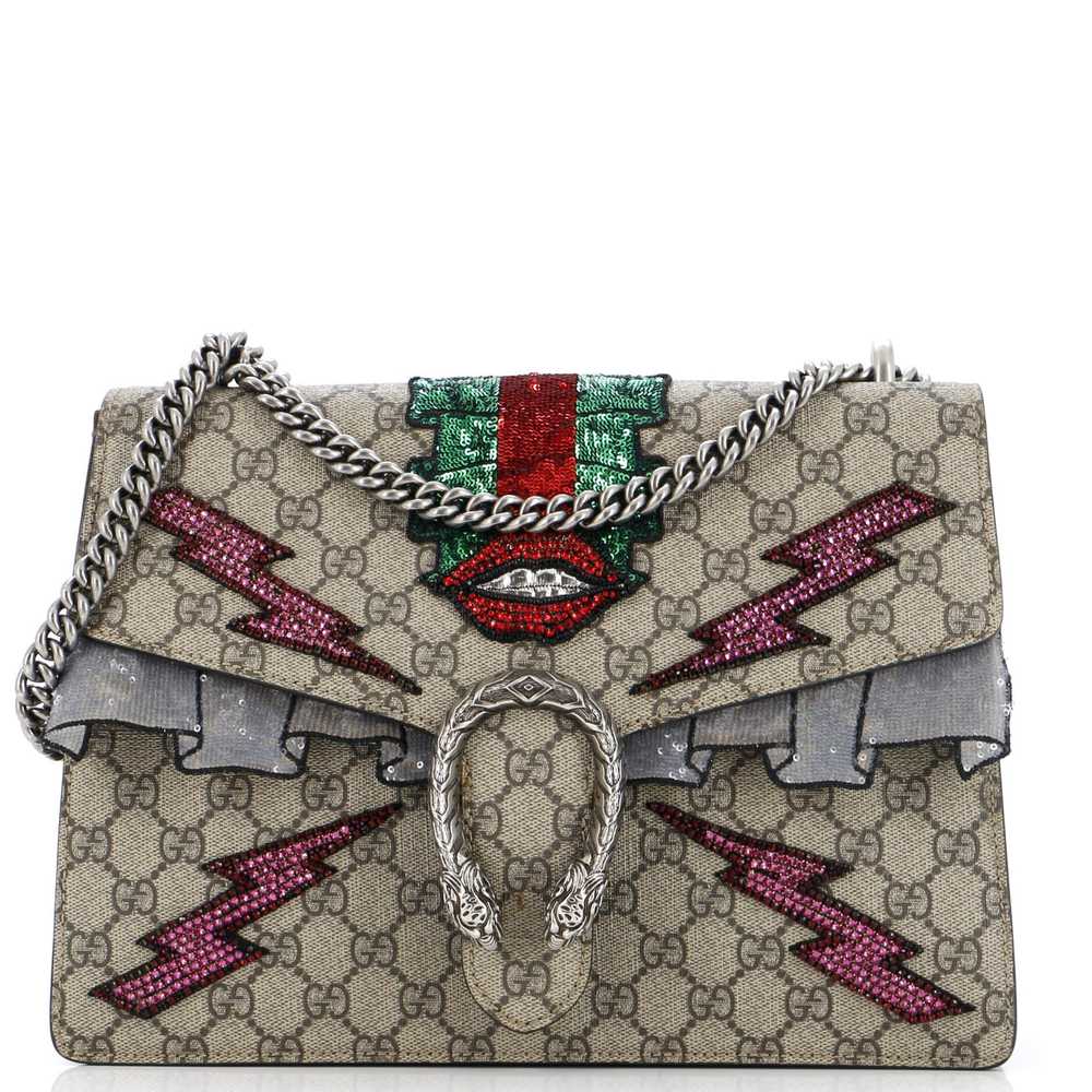 GUCCI Dionysus Bag Embellished GG Coated Canvas M… - image 1