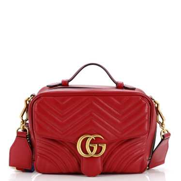 GUCCI GG Marmont Zip Around Camera Bag Matelasse … - image 1