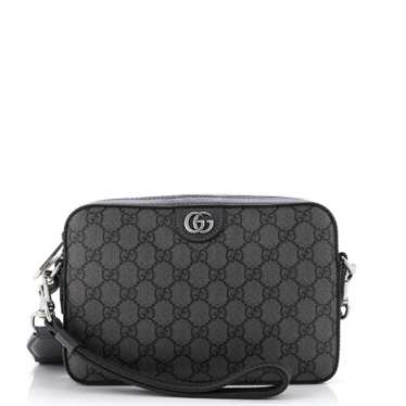 GUCCI Ophidia Zip Wristlet Shoulder Bag GG Coated 