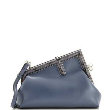 FENDI First Bag Leather with Python Small