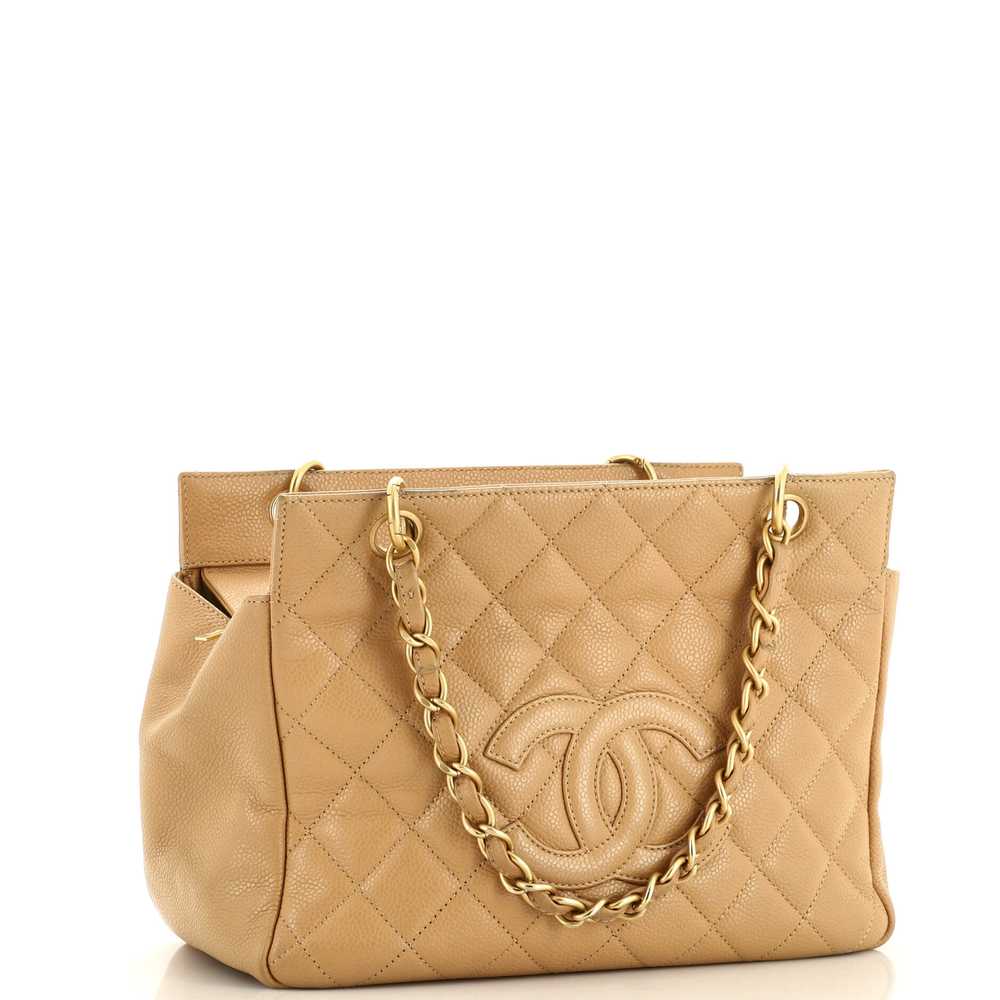 CHANEL Petite Timeless Tote Quilted Caviar - image 3