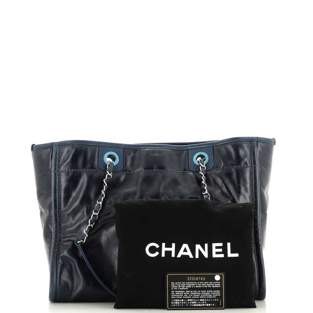 CHANEL Deauville Tote Glazed Calfskin Small - image 2