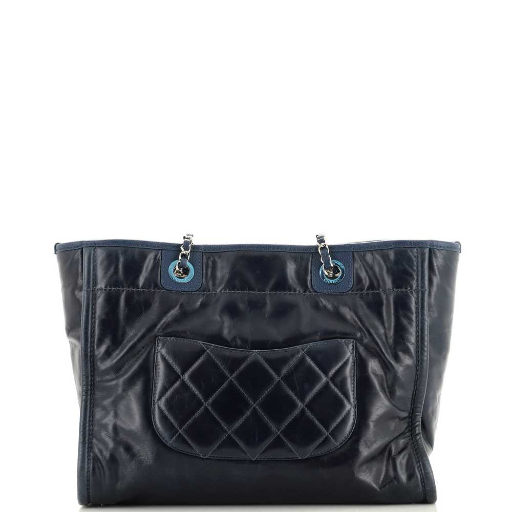 CHANEL Deauville Tote Glazed Calfskin Small - image 4