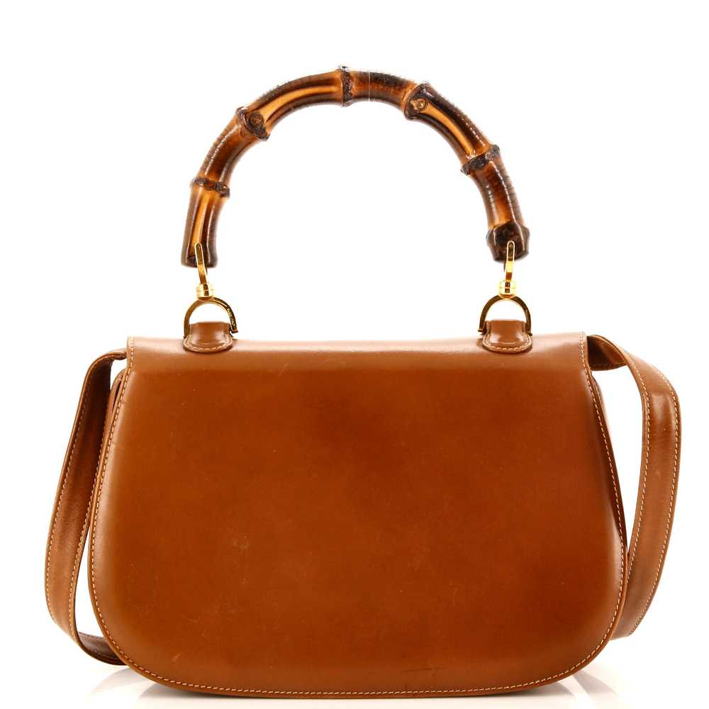 GUCCI Vintage Convertible Bamboo Top Handle Bag L… - image 3