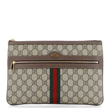 GUCCI Ophidia Zip Pouch GG Coated Canvas Large - image 1