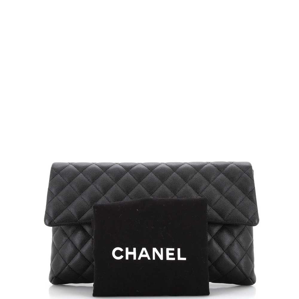 CHANEL Classic Flap Clutch Quilted Lambskin - image 2