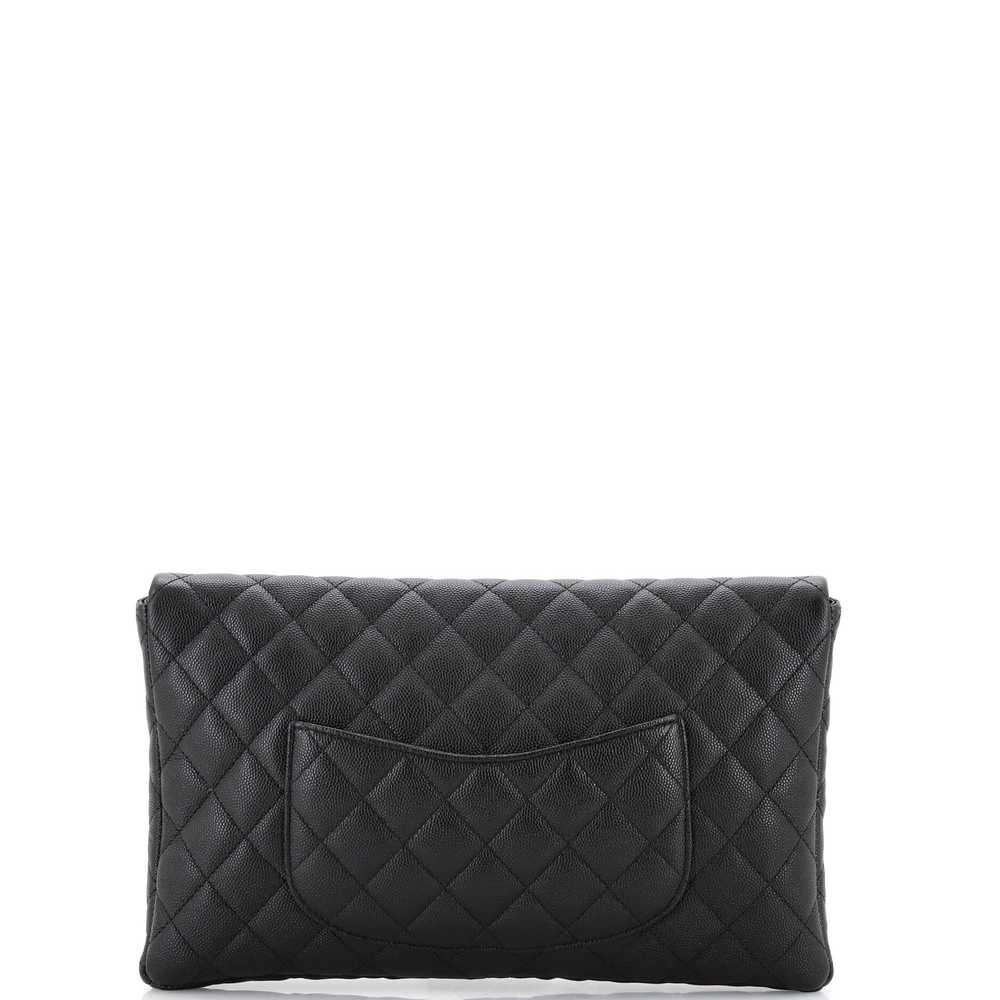 CHANEL Classic Flap Clutch Quilted Lambskin - image 4