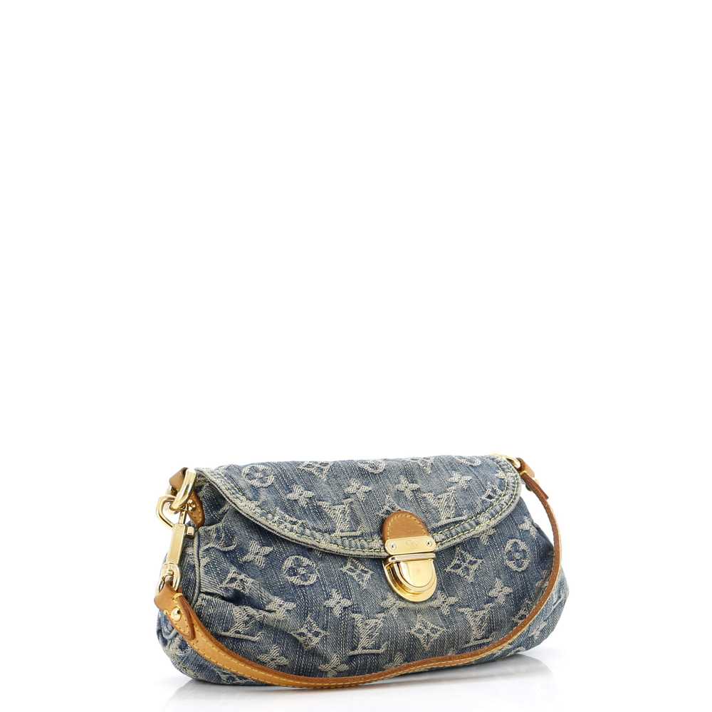 Louis Vuitton Pleaty Handbag Denim Mini - image 2