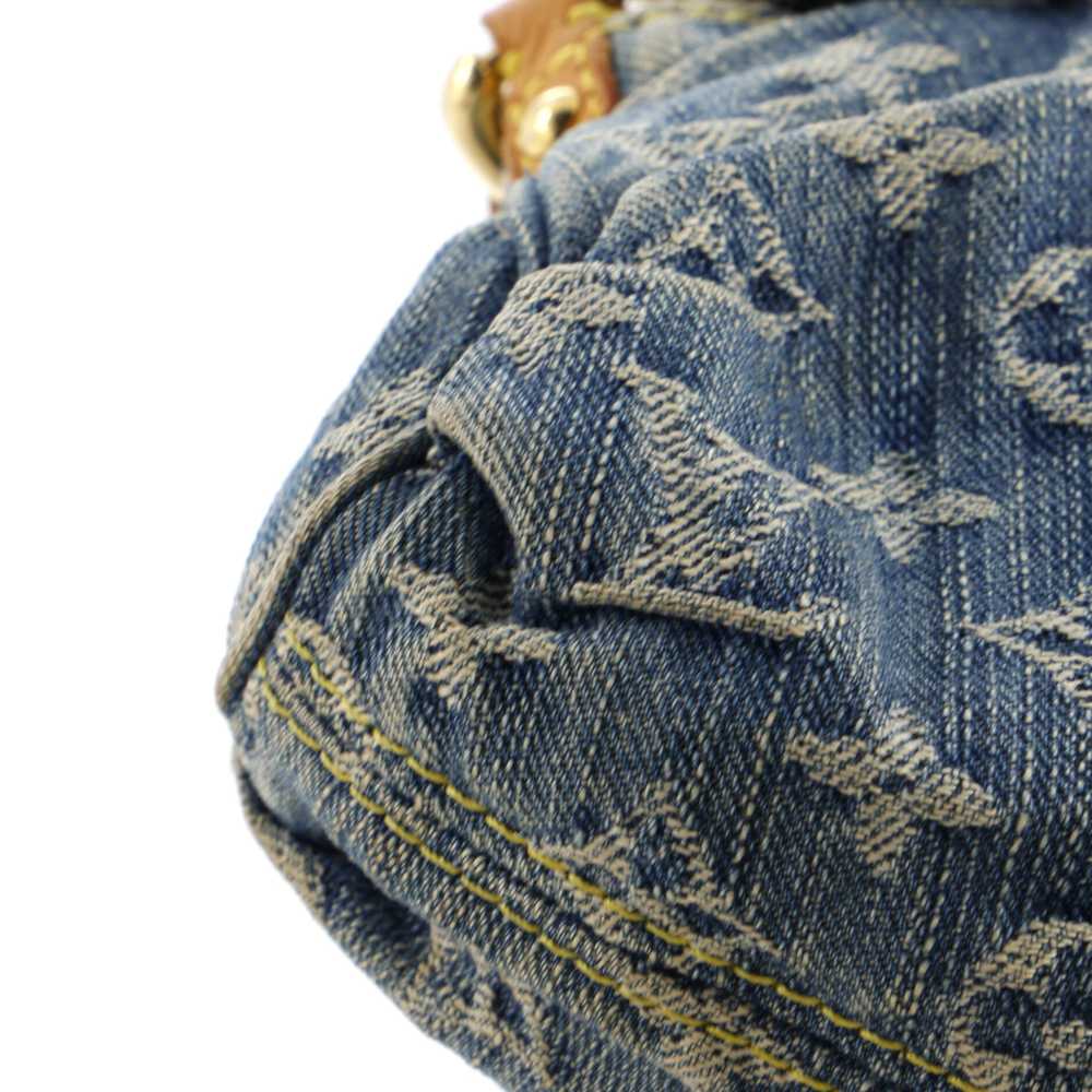 Louis Vuitton Pleaty Handbag Denim Mini - image 7