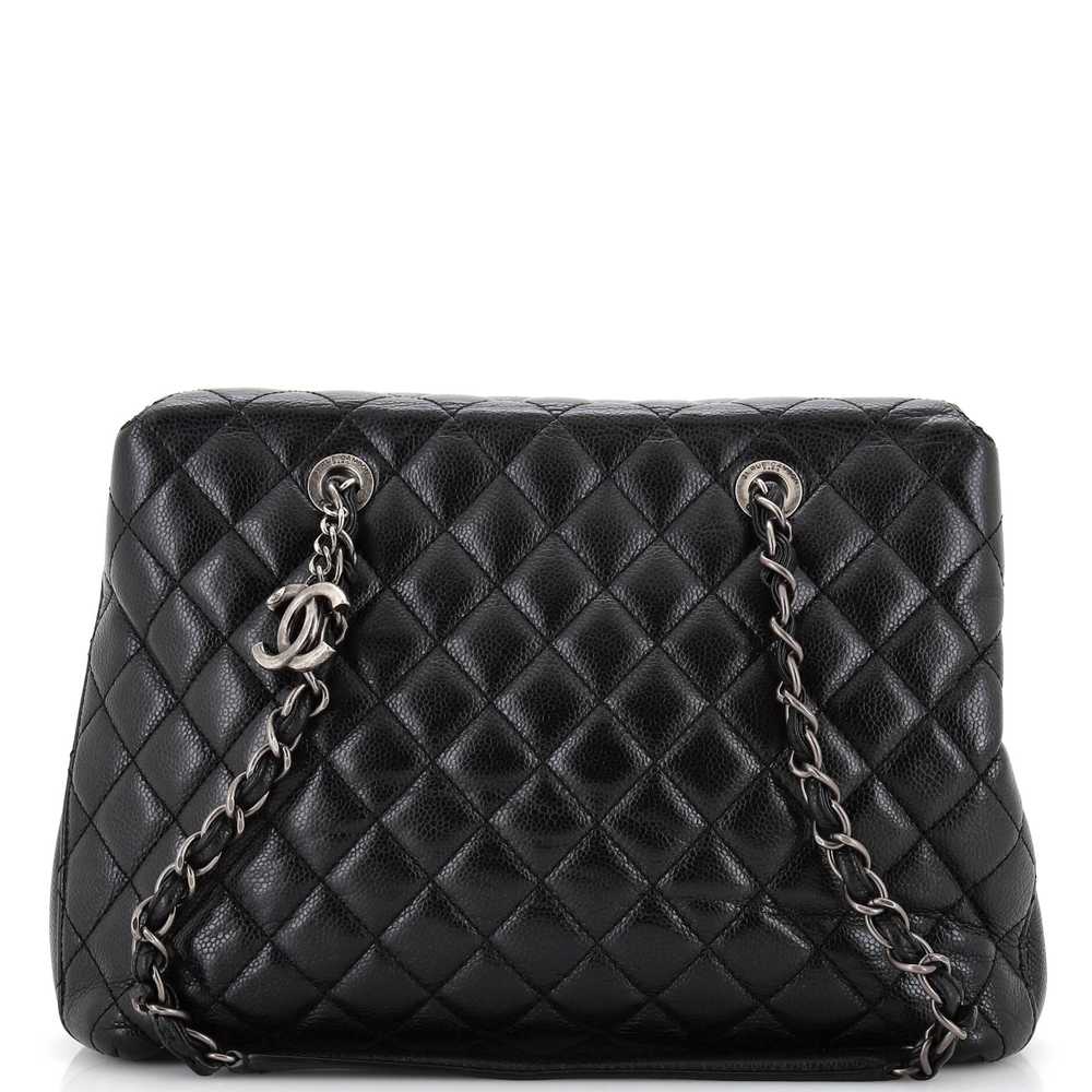 CHANEL City Shopping Tote Quilted Caviar Small - image 1