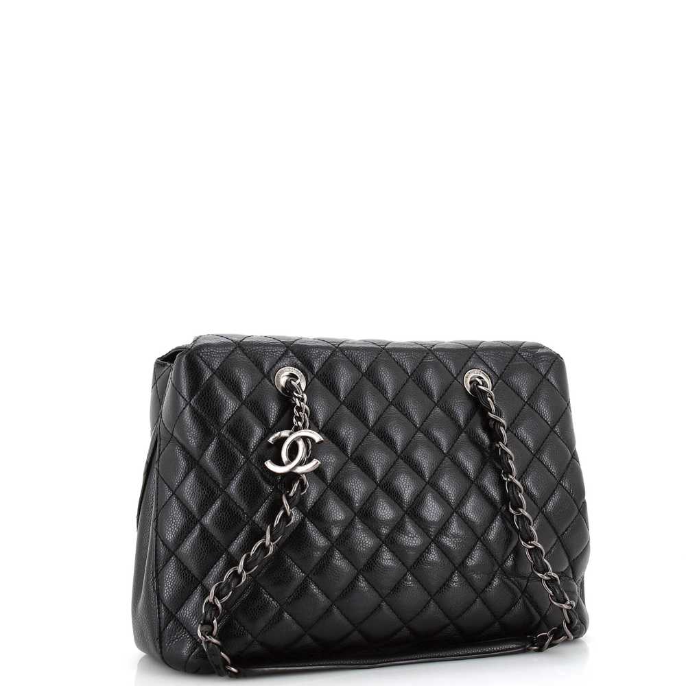 CHANEL City Shopping Tote Quilted Caviar Small - image 2