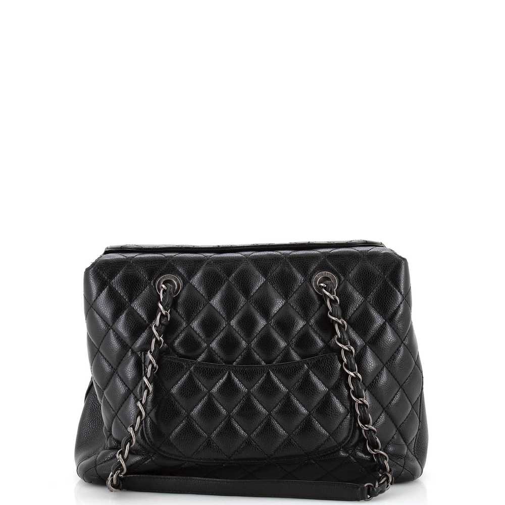 CHANEL City Shopping Tote Quilted Caviar Small - image 3