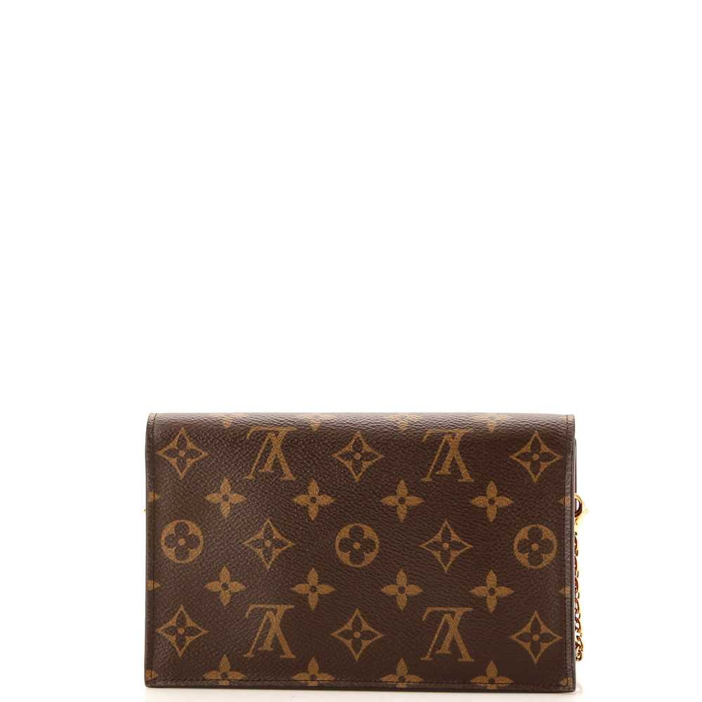 Louis Vuitton Flore Chain Wallet Monogram Canvas - image 3