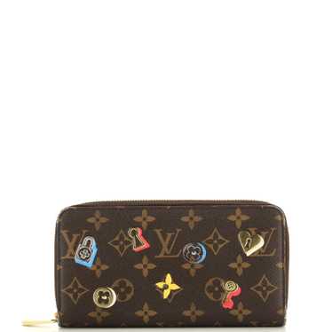 Louis Vuitton Zippy Wallet Love Lock Monogram