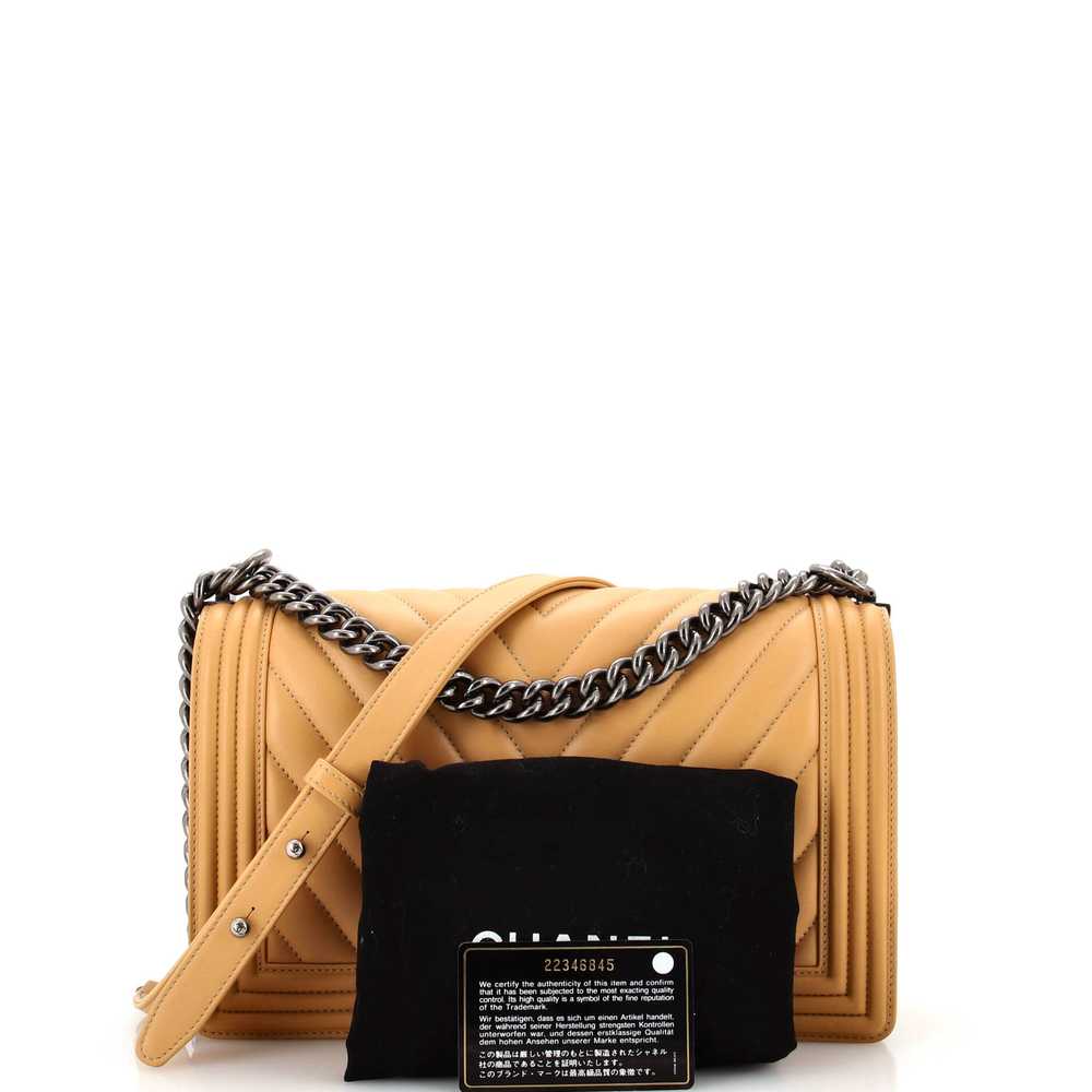 CHANEL Boy Flap Bag Chevron Lambskin New Medium - image 2