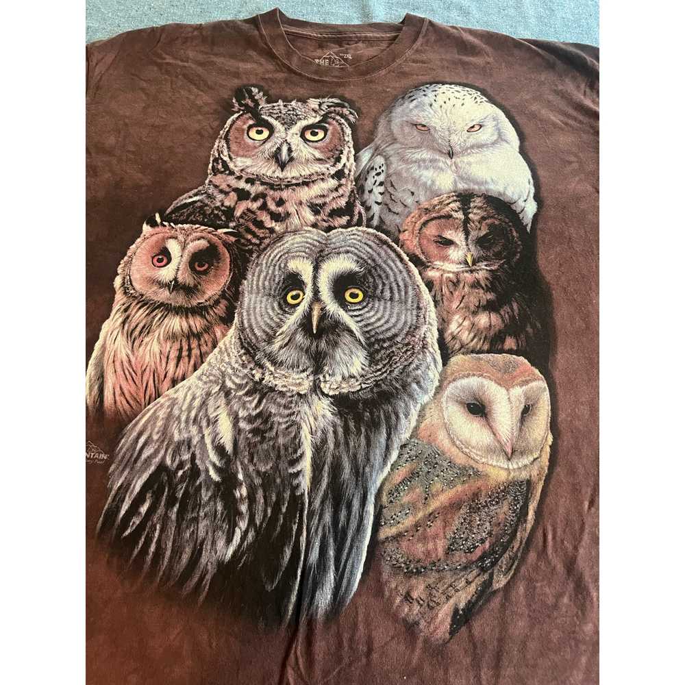 The Mountain T Shirt Mens 2X Owl Tie Dye Brown Sh… - image 2