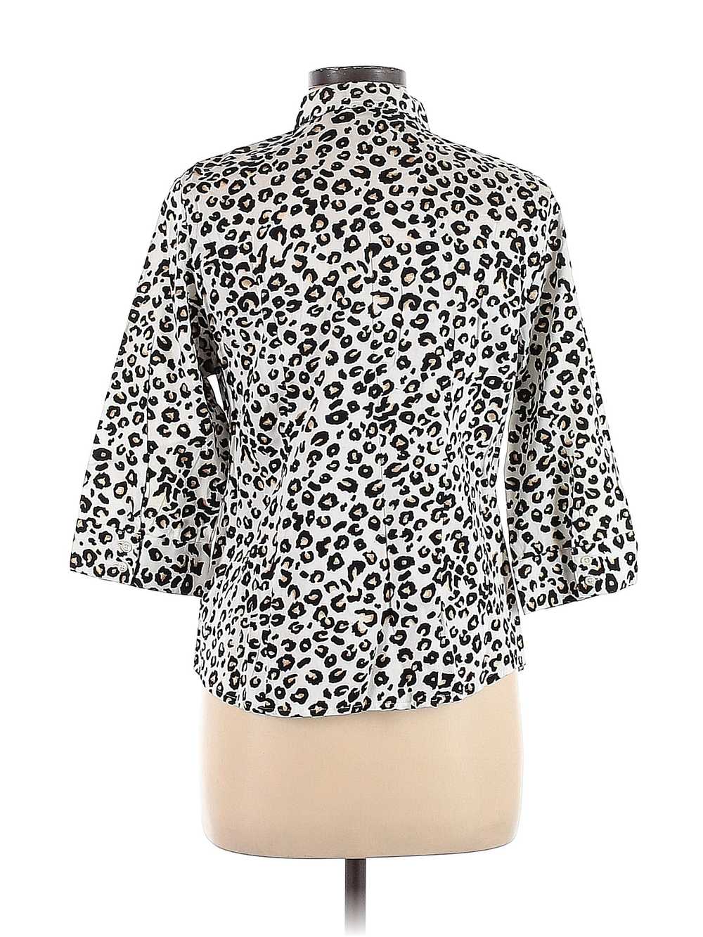 Apt. 9 Women White 3/4 Sleeve Blouse 3 - image 2