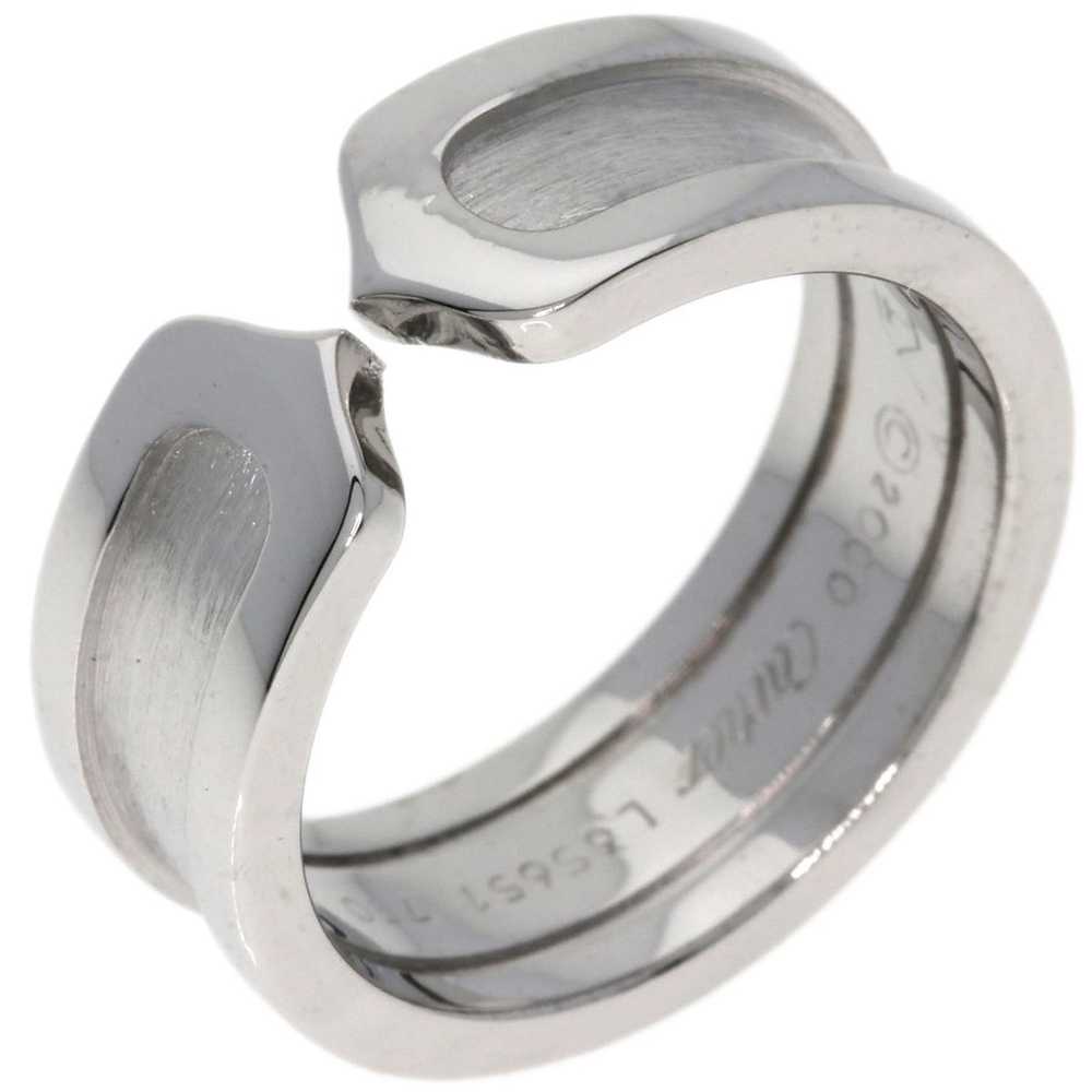 Cartier Cartier C2 Ring #49 K18 White Gold Women'… - image 2