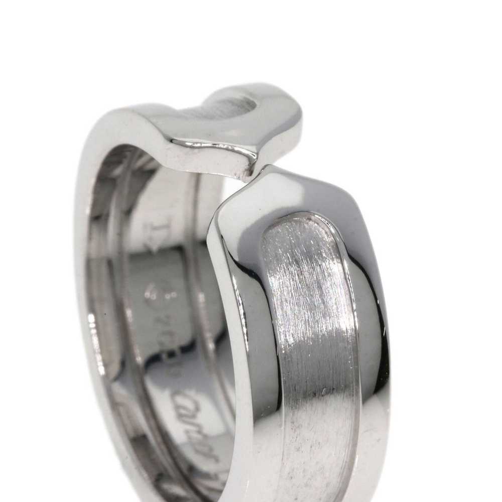 Cartier Cartier C2 Ring #49 K18 White Gold Women'… - image 9