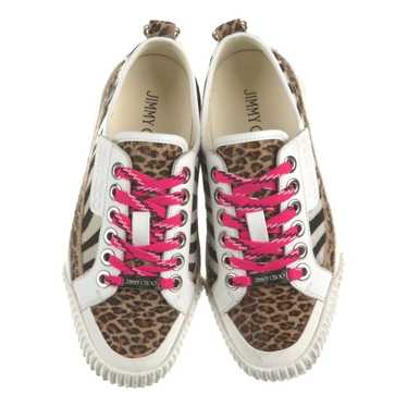 Jimmy Choo Pony-style calfskin trainers - image 1