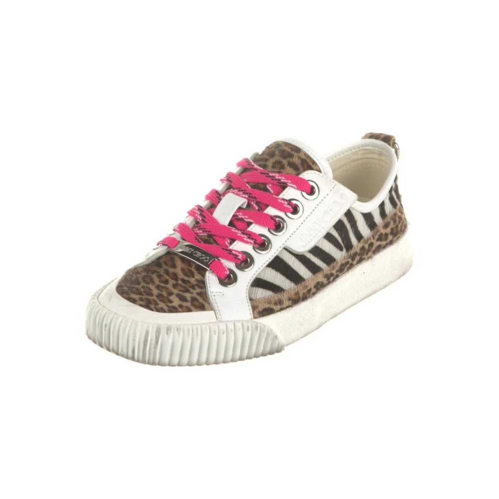 Jimmy Choo Pony-style calfskin trainers - image 2