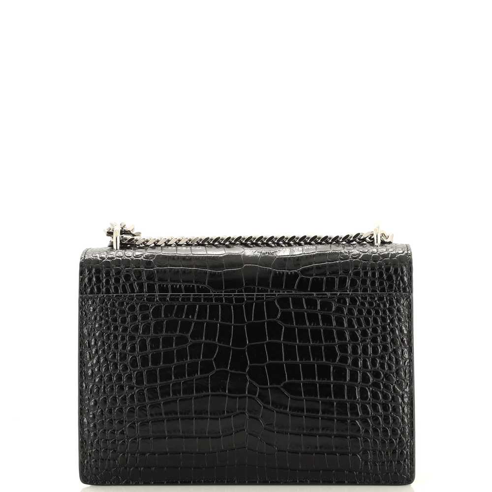 Saint Laurent Sunset Crossbody Bag Crocodile Embo… - image 3