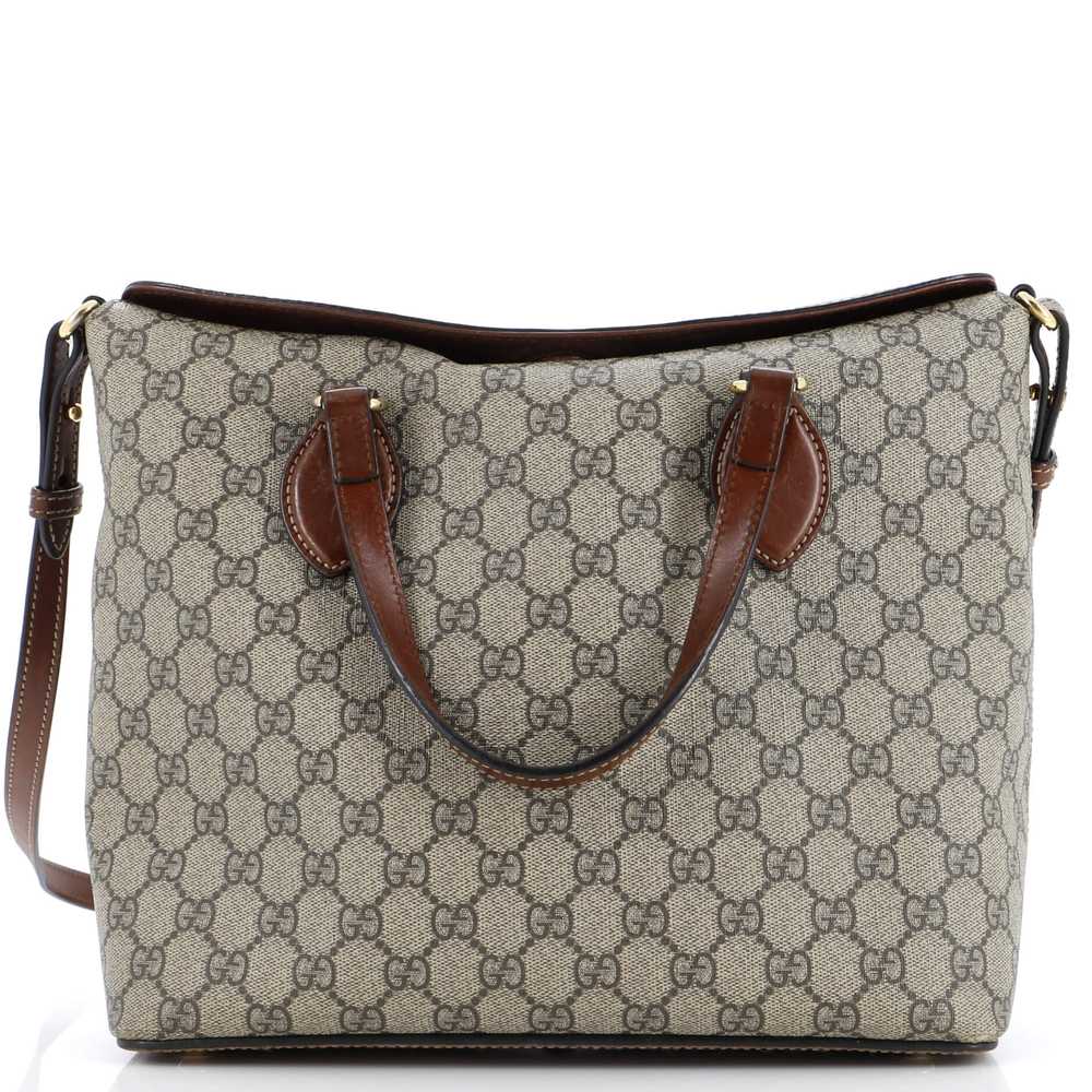 Gucci Signature Fold Over Tote GG Coated Canvas M… - image 1