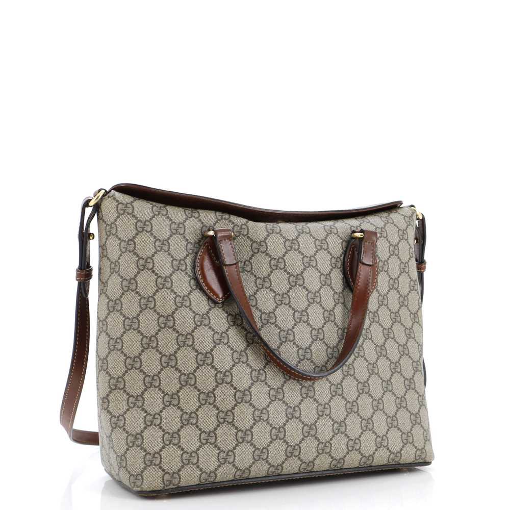 Gucci Signature Fold Over Tote GG Coated Canvas M… - image 2