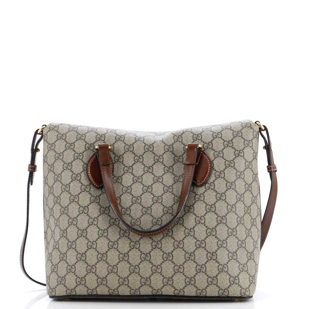 Gucci Signature Fold Over Tote GG Coated Canvas M… - image 3