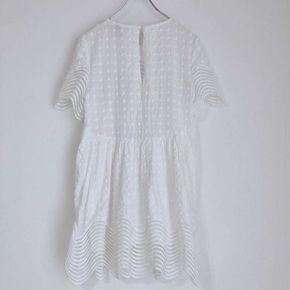 Style Stalker dress XS sheer cotton white natural. - image 2