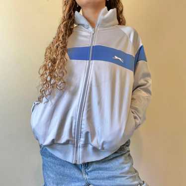 Womens Vintage Hoodless Slazenger Zip Up Sports S… - image 1