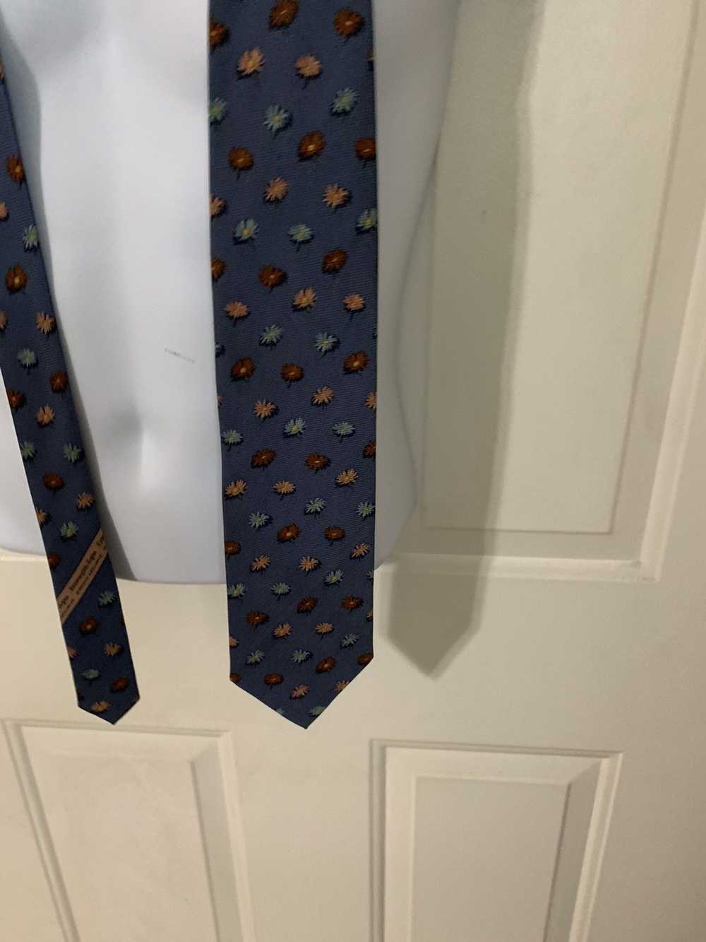 Ermenegildo Zegna Floral Silk tie - image 2